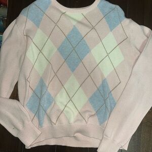 Pastel Argyle Sweater